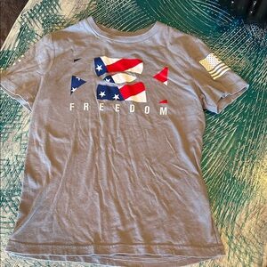 Under Armour Gray Tee with Bold Graphic